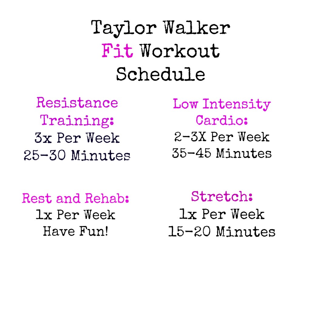 Taylor Walker Fit Workout Schedule